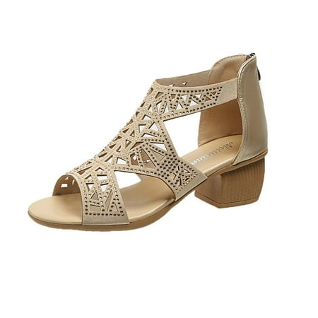 Women Sandals Savings Clearance 2023! KBODIU Women s Chunk Low Heel Pump Sandals Women s Fish Mouth Rhinestone Hollow Out Sandals Back Zipper Middle Heels Sandals
Women Sandals Savings Clearance 2023! KBODIU Women s Chunk Low Heel Pump Sandals Women s Fish Mouth Rhinestone Hollow Out Sandals Back Zipper Middle Heels Sandals