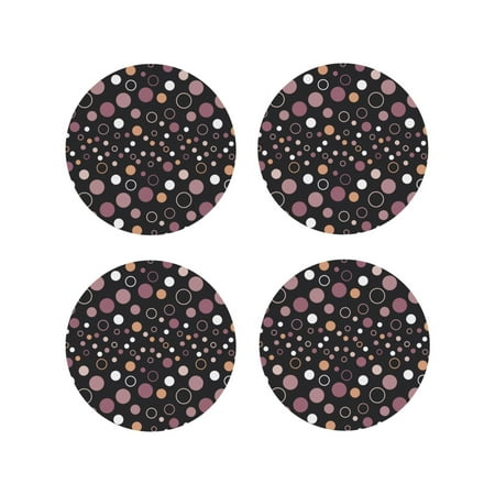 Coasters Set of 4 - abstractly dots Drink Coasters for Tabletop Protection Leather Coasters for Living Room Decor and Housewarming Gift Round Shape
Coasters Set of 4 - abstractly dots Drink Coasters for Tabletop Protection Leather Coasters for Living Room Decor and Housewarming Gift Round Shape