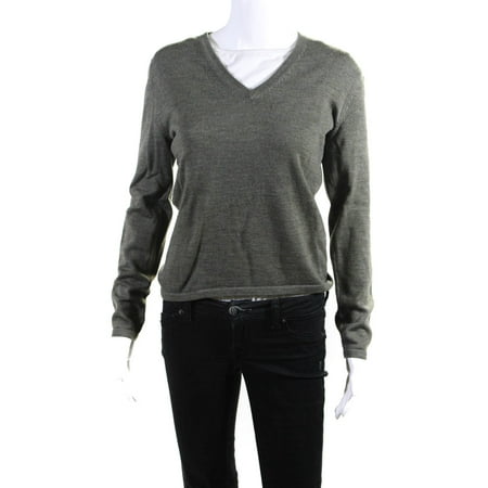 Pre-owned|Faconnable Womens Green Wool Knit V-neck Long Sleeve Sweater Top Size S
Pre-owned|Faconnable Womens Green Wool Knit V-neck Long Sleeve Sweater Top Size S