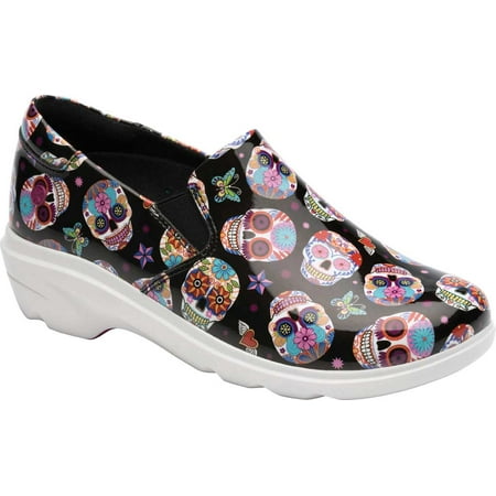 Women s Klogs Ascent Slip On Candy Skulls Patent Leather