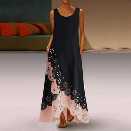 Summer Women Sleeveless Irregular Hem Maxi Dresses Loose Comfortable Breathable Long Dress for Wedding Guest
Summer Women Sleeveless Irregular Hem Maxi Dresses Loose Comfortable Breathable Long Dress for Wedding Guest