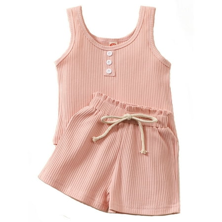 Sunisery 2PCS Toddler Kids Baby Girl Boy Solid Color Ribbed O-Neck Vest Tracksuit Pink 2-3 Years
Sunisery 2PCS Toddler Kids Baby Girl Boy Solid Color Ribbed O-Neck Vest Tracksuit Pink 2-3 Years
