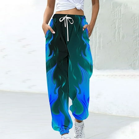 Gmdeguo Women s Athletic Pants Fashion Flame Print Comfortable Sweat Pants Casual Loose High Waist Drawstring Sweatpants
Gmdeguo Women s Athletic Pants Fashion Flame Print Comfortable Sweat Pants Casual Loose High Waist Drawstring Sweatpants