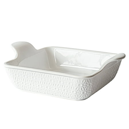 Sofia Home White Stoneware 8x8 Inch Baking Dish by Sofia Vergara