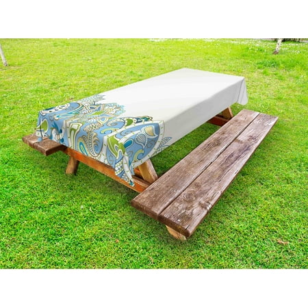 Floral Outdoor Tablecloth Abstract Flower Pattern with Curvy Swirled Branches and Leaves Ornamental Design Art Decorative Washable Fabric Picnic Table Cloth 58 X 84 Inches Multicolor by Ambesonne
Floral Outdoor Tablecloth Abstract Flower Pattern with Curvy Swirled Branches and Leaves Ornamental Design Art Decorative Washable Fabric Picnic Table Cloth 58 X 84 Inches Multicolor by Ambesonne