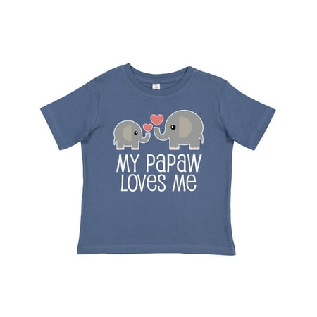 Inktastic Papaw Grandpa Loves Me Gift Baby Boy or Baby Girl T-Shirt