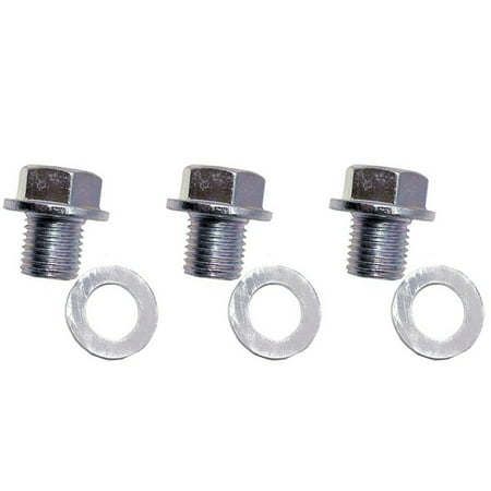 3X 90009-R70-A00 Engine Oil Pan Drain Bolt Plug with Washer for /