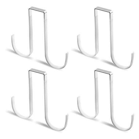 Plutput 4pcs Double Sided Door Hook Over The Door Hanger with Rubber Design for Hanging Clothes (White)
Plutput 4pcs Double Sided Door Hook Over The Door Hanger with Rubber Design for Hanging Clothes (White)