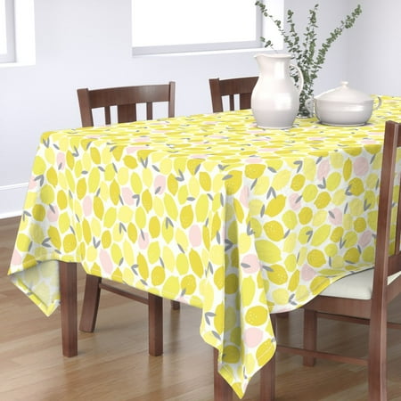 Cotton Sateen Tablecloth 70 x 108 - Pink Lemonade Lemons Lemon Yellow Fruit Bright Summer Citrus School Kids Print Custom Table Linens by Spoonflower
Cotton Sateen Tablecloth 70 x 108 - Pink Lemonade Lemons Lemon Yellow Fruit Bright Summer Citrus School Kids Print Custom Table Linens by Spoonflower