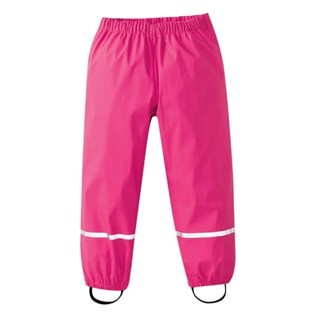 Tuphregyow Clearance Pants for Kids Girls BoysBaby Rain Dungarees Mud Trousers Waterproof Breathable Rainwear Solid Striped Toddler Infant Comfy Casual 2-12T Hot Pink S
Tuphregyow Clearance Pants for Kids Girls BoysBaby Rain Dungarees Mud Trousers Waterproof Breathable Rainwear Solid Striped Toddler Infant Comfy Casual 2-12T Hot Pink S