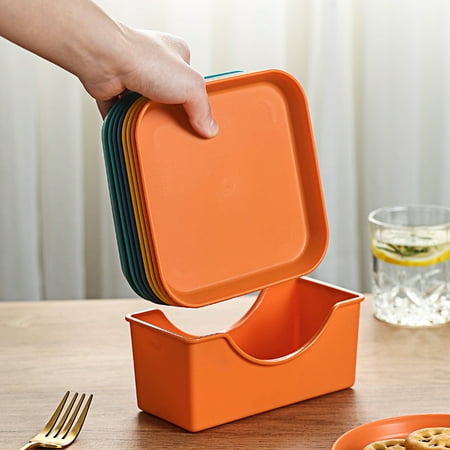 gotofar 6-Inch Dinner Plate Food-grade Stackable Plastic Round Serving Dishes for Kitchen
gotofar 6-Inch Dinner Plate Food-grade Stackable Plastic Round Serving Dishes for Kitchen