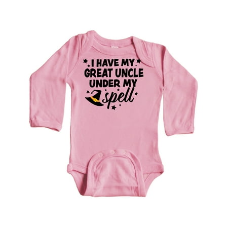 Inktastic I Have My Great Uncle Under My Spell with Cute Witch Hat Gift Baby Boy or Baby Girl Long Sleeve Bodysuit
Inktastic I Have My Great Uncle Under My Spell with Cute Witch Hat Gift Baby Boy or Baby Girl Long Sleeve Bodysuit