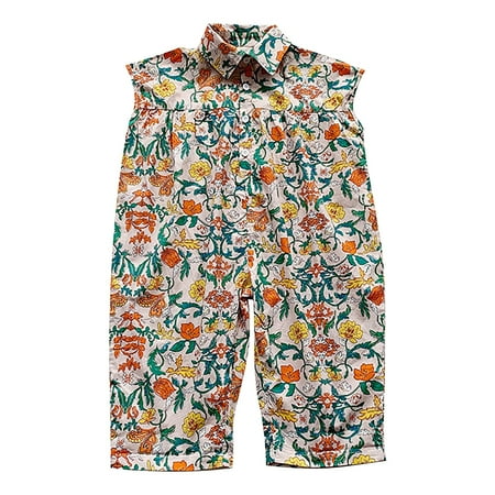 Baby Girl Jumpsuit Casual Sleeveless Loose Fit Fashion Cute Overalls Spaghetti Strap Wide Leg Pants with Pockets Romper
Baby Girl Jumpsuit Casual Sleeveless Loose Fit Fashion Cute Overalls Spaghetti Strap Wide Leg Pants with Pockets Romper