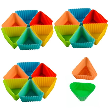 20pcs Silicone Mini Baking Cup Triangle Reusable Muffin Cake Cupcake Liners Mold
20pcs Silicone Mini Baking Cup Triangle Reusable Muffin Cake Cupcake Liners Mold