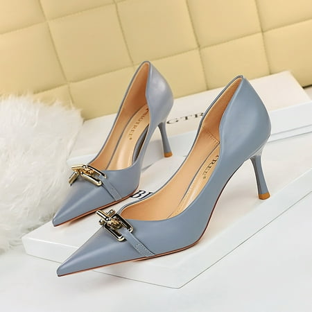 Elegant Chain Pointed Stiletto High Heel Fashion Pump Closed Toe Slip On Sandals Women‘s Footwear
Elegant Chain Pointed Stiletto High Heel Fashion Pump Closed Toe Slip On Sandals Women‘s Footwear
