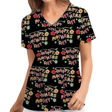 Nurse Shirts For Women Medical Uniforms Women Plue Size Animal Print Casual Short Sleeve V-neck Carer Top Black XXXL
Nurse Shirts For Women Medical Uniforms Women Plue Size Animal Print Casual Short Sleeve V-neck Carer Top Black XXXL
