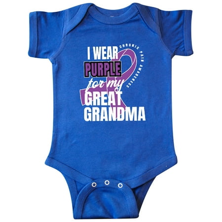 Inktastic Chronic Pain I Wear Purple For My Great Grandma Gift Baby Boy or Baby Girl Bodysuit
Inktastic Chronic Pain I Wear Purple For My Great Grandma Gift Baby Boy or Baby Girl Bodysuit