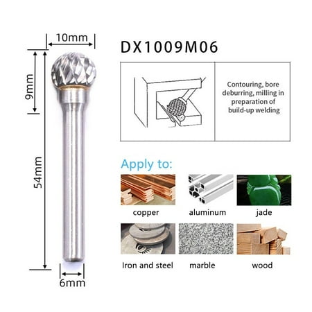 Ball Head Die Grinder Bit Milling Carving Tool Tungsten Rotary File Carbide Burr
Ball Head Die Grinder Bit Milling Carving Tool Tungsten Rotary File Carbide Burr