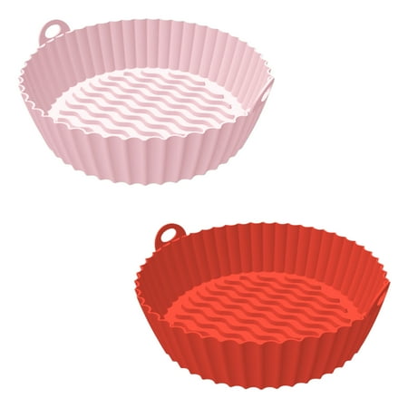 Air Fryer Silicone Pot,Food Safe Air Fryer Oven Accessories for Microwave Oven Steamer Easy Cleaning Heat Resistant Reusable 2 Pack 7.5inch(Red Pink)
Air Fryer Silicone Pot,Food Safe Air Fryer Oven Accessories for Microwave Oven Steamer Easy Cleaning Heat Resistant Reusable 2 Pack 7.5inch(Red Pink)