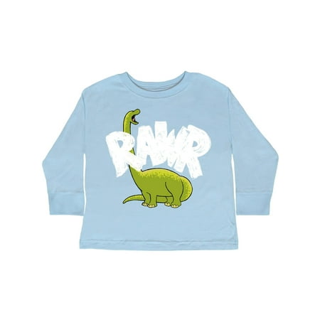 Inktastic Lil Green Bronto Rawr!! Gift Toddler Boy or Toddler Girl Long Sleeve T-Shirt