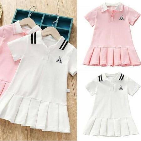SYNPOS Toddler Kid Girl Dresses Short Sleeve Tennis Dress Polo Shirt Dresses Pleated Dress 3-13 Years
SYNPOS Toddler Kid Girl Dresses Short Sleeve Tennis Dress Polo Shirt Dresses Pleated Dress 3-13 Years