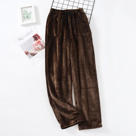 YIWEI Mens Winter Warm Sleep Pants Flannel Pajama Plush Lounge Pants Homewear Brown L
YIWEI Mens Winter Warm Sleep Pants Flannel Pajama Plush Lounge Pants Homewear Brown L
