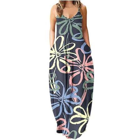 Women s Casual Loose Sundress Long Dress Sleeveless Split Maxi Dresses Summer Beach Dress with Pockets
Women s Casual Loose Sundress Long Dress Sleeveless Split Maxi Dresses Summer Beach Dress with Pockets