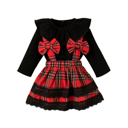 uukiA 3-18 Months Infant Baby Girl Long Sleeve Romper Plaid Halter A-line Skirt 2PCs Outfits Set
uukiA 3-18 Months Infant Baby Girl Long Sleeve Romper Plaid Halter A-line Skirt 2PCs Outfits Set