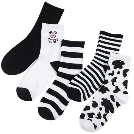 5 Pairs Women Girl Cow Printed Crew Socks Harajuku Japanese Striped Cartoon Sock
5 Pairs Women Girl Cow Printed Crew Socks Harajuku Japanese Striped Cartoon Sock