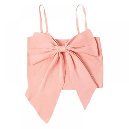 Women Sexy Outer Wear Bow Tie Camisole
