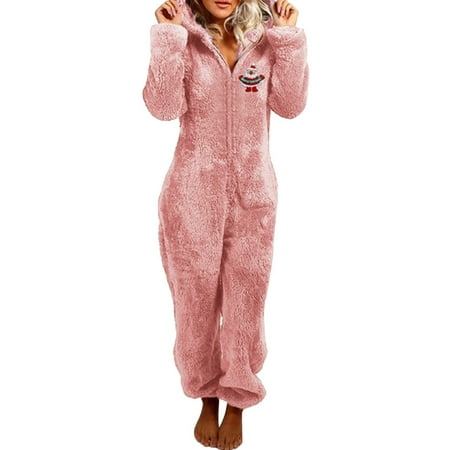 LSFYSZD Women’s Cute Fleece Warm Jumpsuits Pajamas Zipper V Neck Long Sleeve One Piece Sleepwear
LSFYSZD Women’s Cute Fleece Warm Jumpsuits Pajamas Zipper V Neck Long Sleeve One Piece Sleepwear