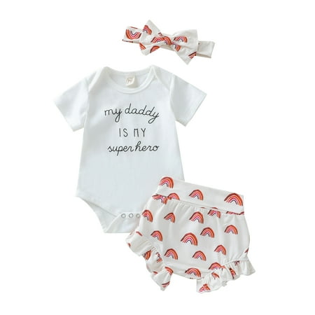 Canrulo Newborn Baby Girls Clothes Daddy s Girl Bodysuit Romper Shorts Summer Outfits
Canrulo Newborn Baby Girls Clothes Daddy s Girl Bodysuit Romper Shorts Summer Outfits