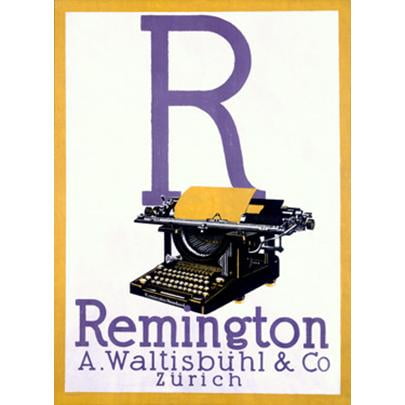 ArteHouse Fine Art Print "Remington Typewriter Advertisement", Archival Paper, 24" x 36"