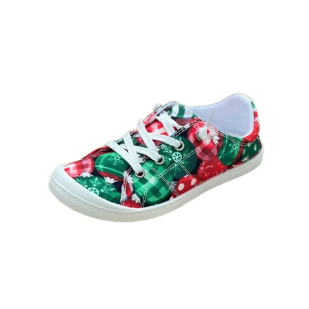Crocowalk Women Anti-Slip Low Top Walking Shoes Sports Christmas Print Flats Breathable Slip On Fashion Sneaker Colorful Ball 5.5
Crocowalk Women Anti-Slip Low Top Walking Shoes Sports Christmas Print Flats Breathable Slip On Fashion Sneaker Colorful Ball 5.5