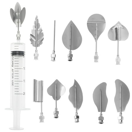 10Pcs Stainless Steel 3D Jelly Flower Art Tools Silver Nozzles Set Pudding Leaf Carved Molds Cake Decorating Tools
10Pcs Stainless Steel 3D Jelly Flower Art Tools Silver Nozzles Set Pudding Leaf Carved Molds Cake Decorating Tools