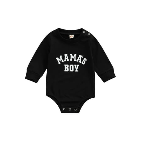 ZIYIXIN Newborn Baby Boy Romper Long Sleeve Mama s BOY Letter Print Jumpsuit Tops Infant Fall Winter Outfits Black 18-24 Months
ZIYIXIN Newborn Baby Boy Romper Long Sleeve Mama s BOY Letter Print Jumpsuit Tops Infant Fall Winter Outfits Black 18-24 Months