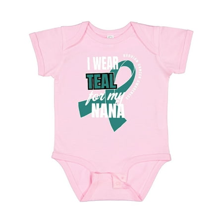 Inktastic I Wear Teal for My Nana Ovarian Cancer Awareness Gift Baby Boy or Baby Girl Bodysuit
Inktastic I Wear Teal for My Nana Ovarian Cancer Awareness Gift Baby Boy or Baby Girl Bodysuit