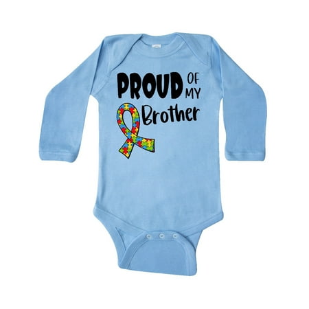 Inktastic Proud of my Brother Autism Awareness Puzzle Piece Ribbon Gift Baby Boy or Baby Girl Long Sleeve Bodysuit
Inktastic Proud of my Brother Autism Awareness Puzzle Piece Ribbon Gift Baby Boy or Baby Girl Long Sleeve Bodysuit