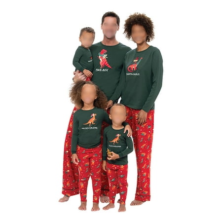 Haite Women Men Kids Long Sleeve Tops And Pants Nightwear Xmas Pjs Dinosaur Printed PJ Sets Holiday Elastic Waist Crew Neck Sleepwear Green Child 4-5T
Haite Women Men Kids Long Sleeve Tops And Pants Nightwear Xmas Pjs Dinosaur Printed PJ Sets Holiday Elastic Waist Crew Neck Sleepwear Green Child 4-5T