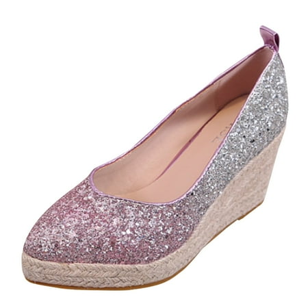 Cathalem Fashion Sequined High Heel Espadrilles Shoes Pumps Slip On For Casual Party Wedding Wedges Shoes For Women High Heels Sandals Red 37
Cathalem Fashion Sequined High Heel Espadrilles Shoes Pumps Slip On For Casual Party Wedding Wedges Shoes For Women High Heels Sandals Red 37