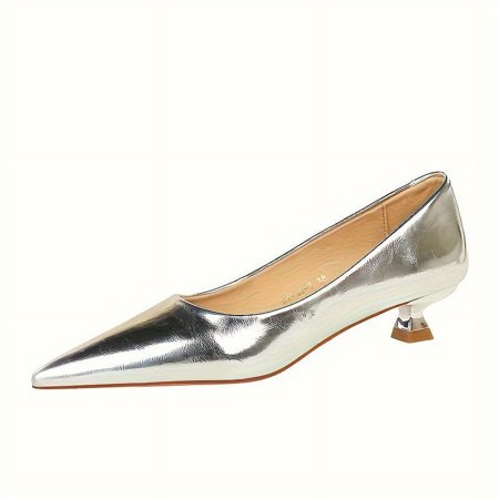 Stylish Kitten Heel Dress Pumps - Elegant Solid Color Pointed Toe Slip-On Design Comfortable Party Shoes for Women - Perfect for Formal Occasions Wedding Prom and Night Out
Stylish Kitten Heel Dress Pumps - Elegant Solid Color Pointed Toe Slip-On Design Comfortable Party Shoes for Women - Perfect for Formal Occasions Wedding Prom and Night Out