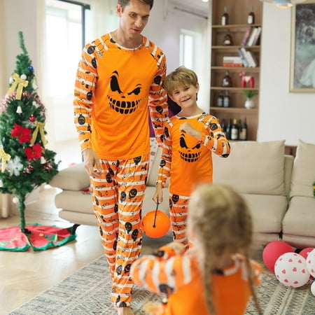 One opening Family Pajamas Matching Sets Halloween Pumpkin Sleepwear for Baby Adults Kids Holiday PJS Set
One opening Family Pajamas Matching Sets Halloween Pumpkin Sleepwear for Baby Adults Kids Holiday PJS Set