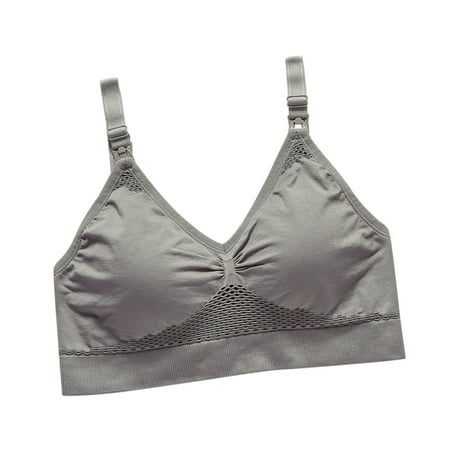 NECHOLOGY Womens Underwire Bras Women s Bra Wireless Maternity Seamless Front Buckle Breastfeeding Bra With Womens Padded Bras Underwear Grey Large
NECHOLOGY Womens Underwire Bras Women s Bra Wireless Maternity Seamless Front Buckle Breastfeeding Bra With Womens Padded Bras Underwear Grey Large