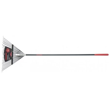 24 Tine Steel Rake Giberglass Handle Razor-Back