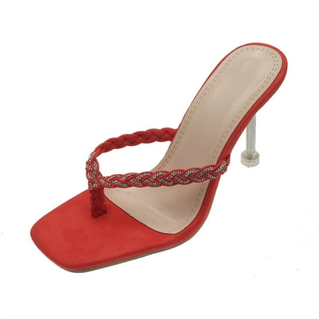 Womens Woven Rhinestone Cross Flip-flops High-heeled Slippers Summer Open Toe Slide Sandals Comfortable Flats Flip-Flops Sandal Casual Platforms Wedge Sandals Boho Dressy Heeled Sandals A9886
Womens Woven Rhinestone Cross Flip-flops High-heeled Slippers Summer Open Toe Slide Sandals Comfortable Flats Flip-Flops Sandal Casual Platforms Wedge Sandals Boho Dressy Heeled Sandals A9886