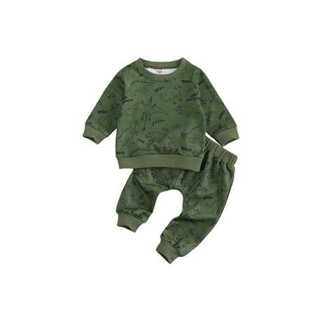 Toddler Baby Boys 2 Pcs Clothes Cartoon Dinosaur Round Neck Long Sleeve Sweatshirts Long Pants Sets
Toddler Baby Boys 2 Pcs Clothes Cartoon Dinosaur Round Neck Long Sleeve Sweatshirts Long Pants Sets