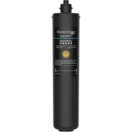 Waterdrop WD-RF15 Water Filter Replacement 15UA Under Sink Water Filtration System 16000 Gallons High Capacity
Waterdrop WD-RF15 Water Filter Replacement 15UA Under Sink Water Filtration System 16000 Gallons High Capacity