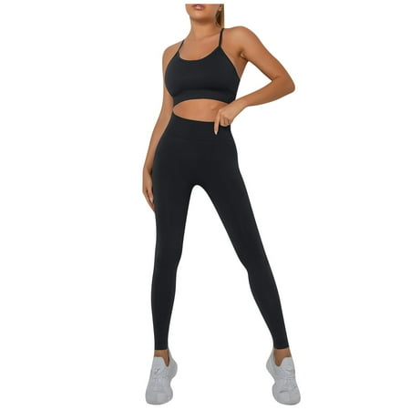 ZXHACSJ Solid Color Yoga Set Tight Leggings Sports Fitness Cross Gym Bra Top 2pcs Soft Sport Suit Workout Training For Women Sportwear Black M
ZXHACSJ Solid Color Yoga Set Tight Leggings Sports Fitness Cross Gym Bra Top 2pcs Soft Sport Suit Workout Training For Women Sportwear Black M