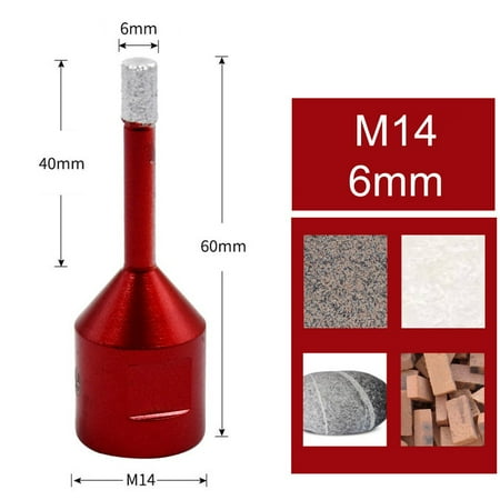 6-68mm M14 Diamond Core Drill Bit Hole Saw Cut Stone Porcelain Tile Glass
6-68mm M14 Diamond Core Drill Bit Hole Saw Cut Stone Porcelain Tile Glass