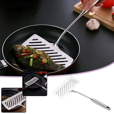 VeliToy Stainless Steel Wide Fried Fish Spatulas Professional Easier For Flipping Frying & Grilling Fish Turner with Long Handle
VeliToy Stainless Steel Wide Fried Fish Spatulas Professional Easier For Flipping Frying & Grilling Fish Turner with Long Handle
